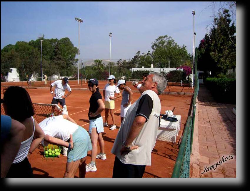 Echauffement avec Christophe