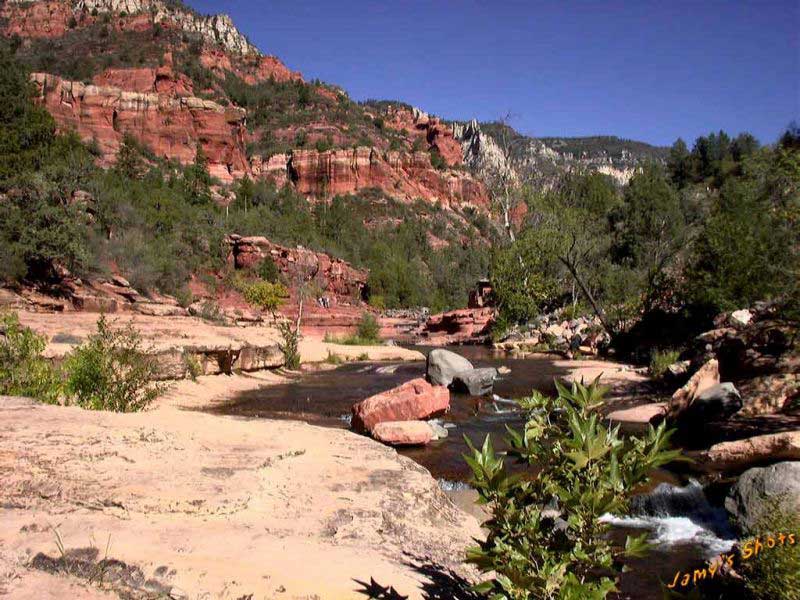 Le long de la rivi�re, dans l'Arizona.