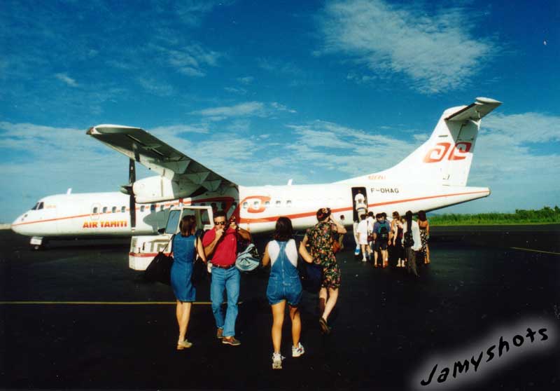 d�part de Faa pour Huahin�