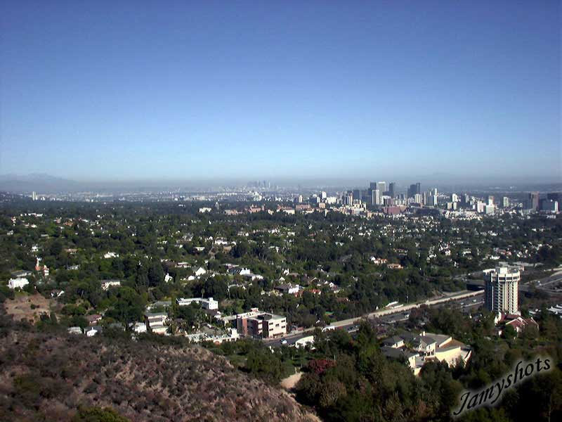 Vue sur Los Angeles du mus�e.