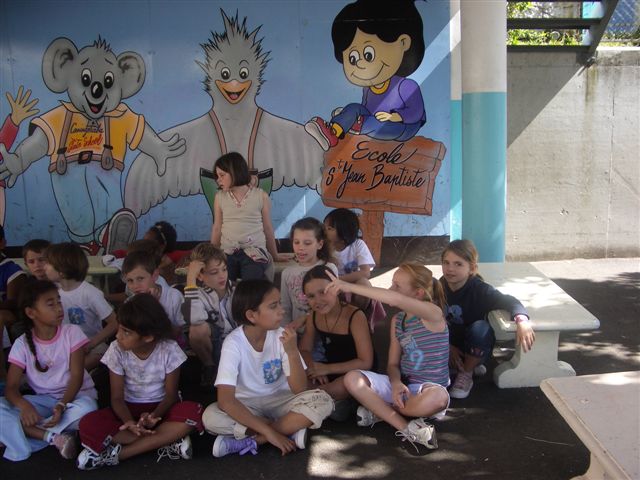 Cours de gymnastique.