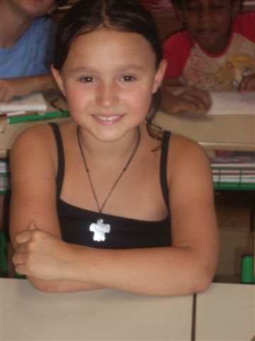 Ana�s en classe de CE2 (Saint Jean-Baptiste)