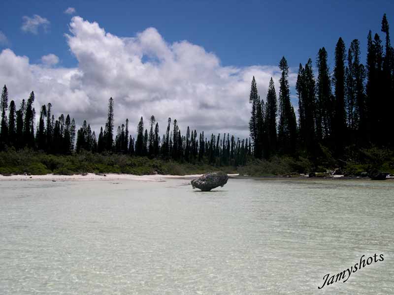 La c�l�bre piscine de l'ile des Pins et sa corbeille