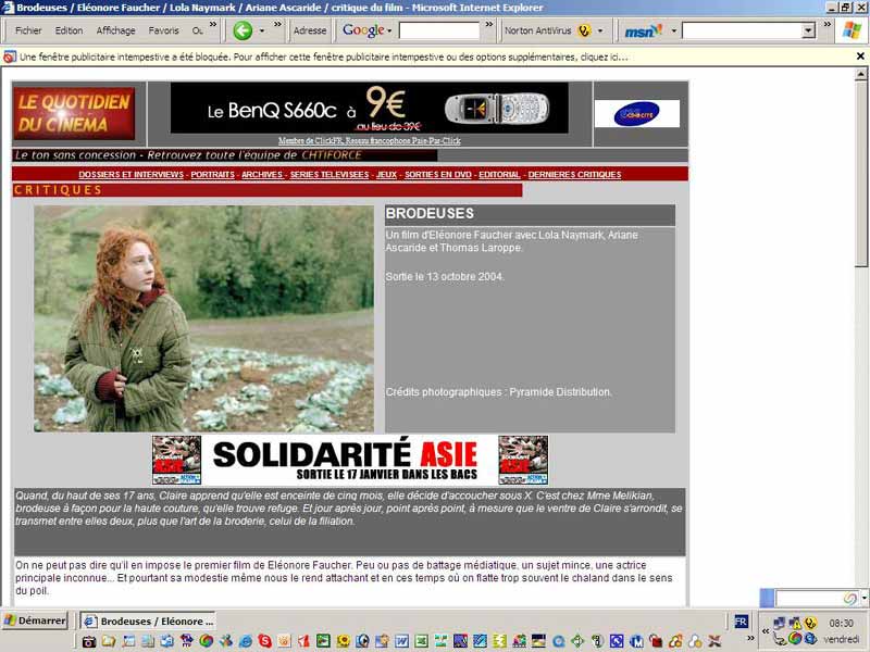 Le quotidiendu cinema.com