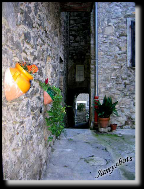 Ruelle fleurie du village