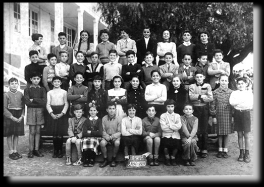 La classe de 8�me Ann�e 1954-1955