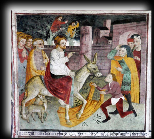 QVALITER CHRISTVS CVM SVIS DISIPVLIS ACCESSIT IN JERVSALEM