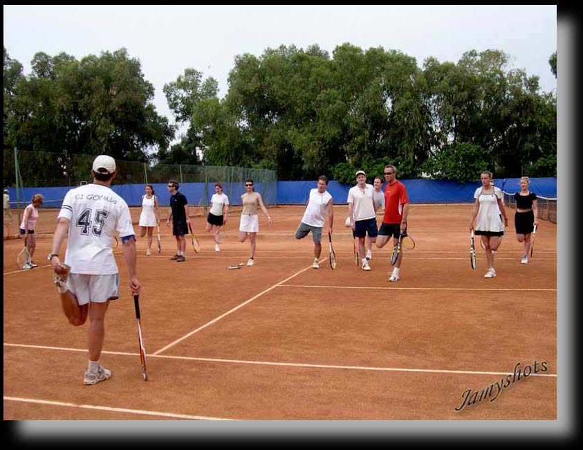 Christophe chauffe les stagiaires