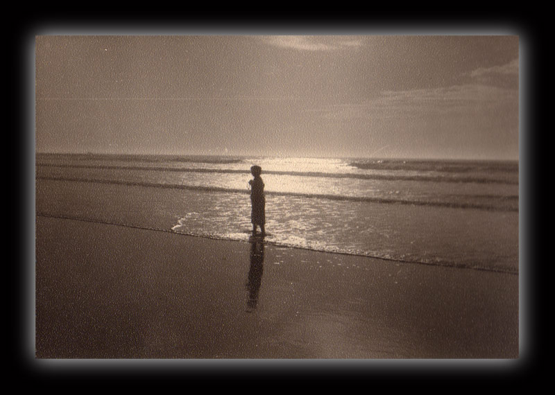 Maman sur la plage de la for�t Diplomatique