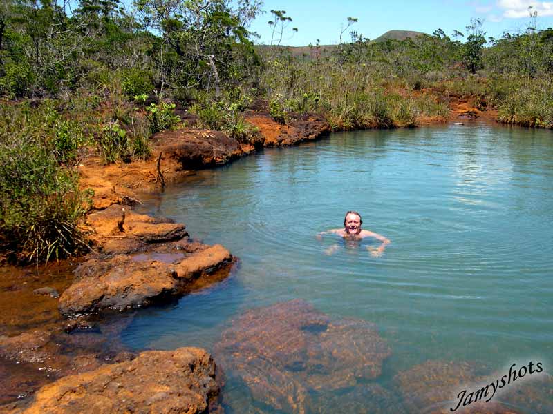 Un bain dans le p'tit bleu