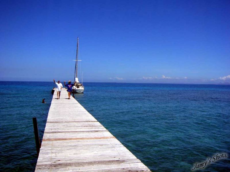 Arriv�e sur l'ilot Signal