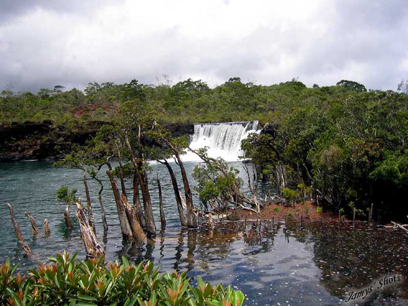 La chute de la madeleine rendue c�l�bre par le film de la BBC " Sur la terre des dinosaures".