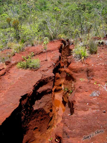 Paysage ravin� du Sud Cal�donien.