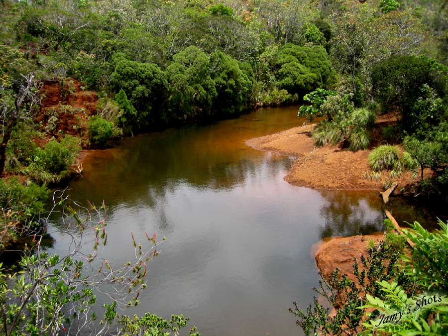 Paysage Triasique de la Pang�e. D�cor naturel du film de la BBC"Sur la terre des dinosaures".