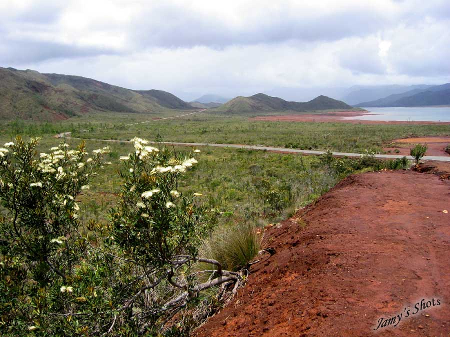 Paysage du Sud. Route de Yat�.