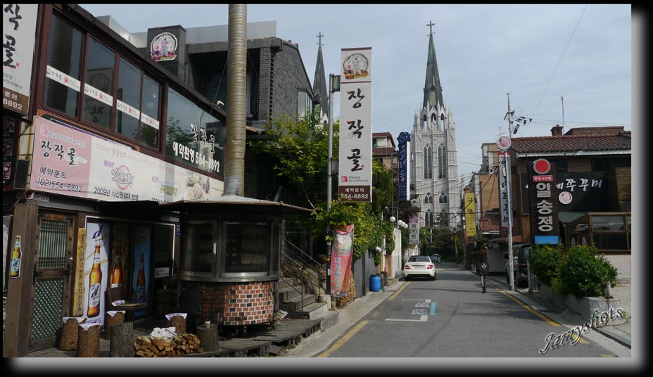 Ruelle des quartiers d'affaire