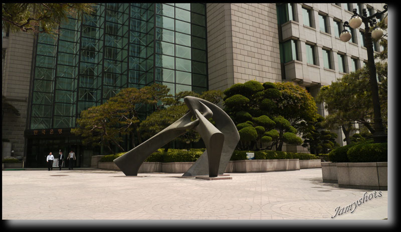 Yeoksam. Banque de Cor�e